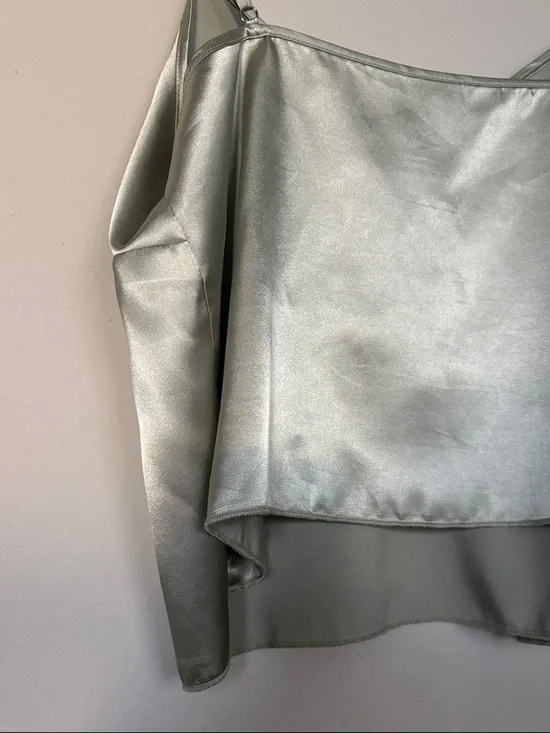 Sioro Spaghetti Strap Cami in Silver green - Picture 4 of 9